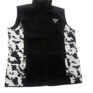 Work vest by Cowgirl Hardware, size XL, cow print, farm, rodeo, country, western